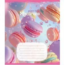 Тетрадь общая "Макаруны" 048-590197K-3 в клеточку, 48 листов