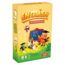 Обучающая настольная игра Лото "ENGLISH" 0796 иллюстрированная