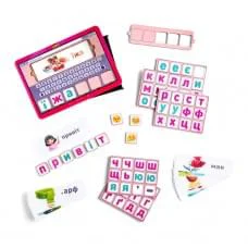 Планшет для дівчаток "Збери слово за картинкою" Ubumblebees (ПСД199-УКР) PSD199-UKR українською мовою