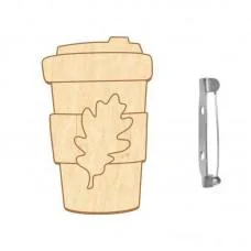 Заготовка брошки для розфарбовування "Осінній ковток" FDZB-099