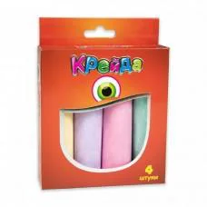 Дитячий набір Крейда Велика кругла Strateg 50101 різнокольорова 4 шт