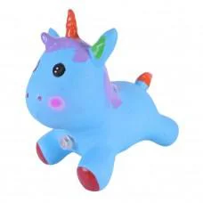 Дитяча іграшка-стрибун "Єдиноріг" RB2520 музика, світло Синій