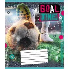 Зошит учнівський "М'яч" 012-510027C-4 в косу лінію, 12 аркушів