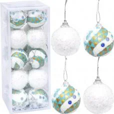 Набір ялинкових іграшок "Кулі" 2023-160 (116515) в наборі 20 шт по 5 см