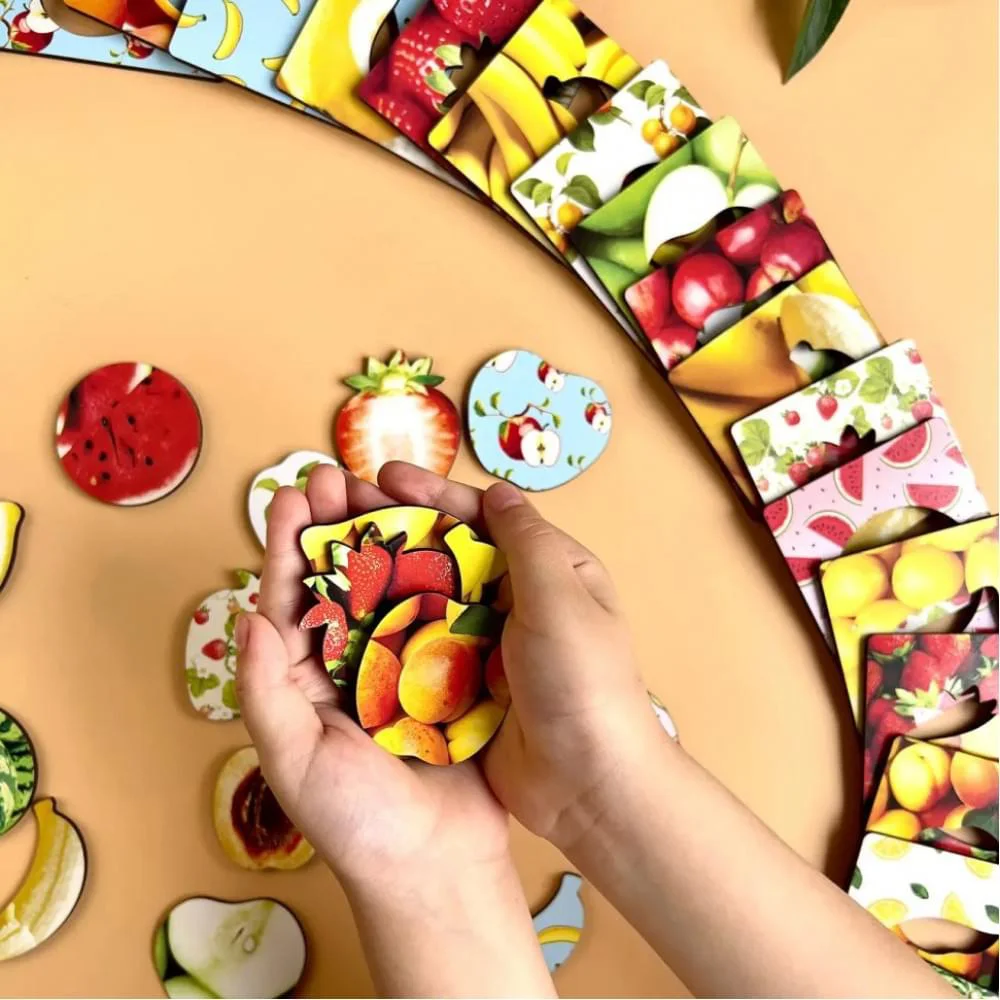 Дерев'яні Дощечки Сегена "Фрукти" Ubumblebees (ПСФ035) PSF035 з візерунками