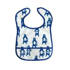 Дитячий слинявчик клейончатий MGZ-0601(Blue) на липучці