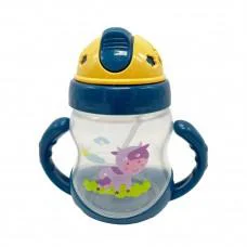 Бутылочка пластиковая с ручками MGZ-0322(Blue) 250 мл