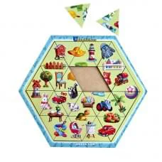 Дерев'яний пазл-головоломка "Асорті" Ubumblebees (ПСФ125) PSF125, 24 деталі