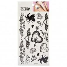 Тимчасове татуювання "Black hearts Tattoo" 1020-HM459