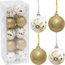 Набір ялинкових іграшок "Кулі" 2023-151 (116514) в наборі 20 шт по 5 см