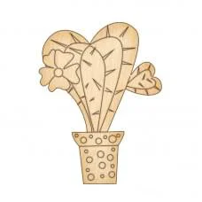 Фігурка для розмальовування та декорування "Кактус-сердечко" FDZ-076