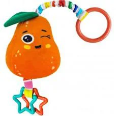 Погремушка-подвеска с прорезывателем "Груша" МС 110604-20