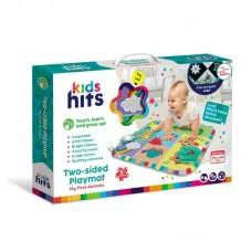 Килимок для малюків KH06/005 тактильні елементи, дзеркало, яскраві стрічки