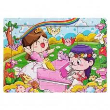 Дитячий дерев'яний пазл-вкладиш "Весна" MD 1343-19, 12 елементів