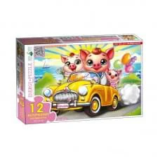 Дитяча гра-пазл "Свинки" Енергія Плюс 188403, 12 елементів