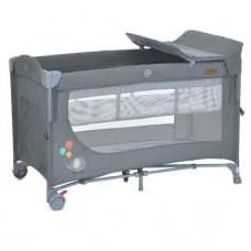 Ліжечко-манеж 2 в 1 UNITY+ ME 1098 Gray, до 13 кг