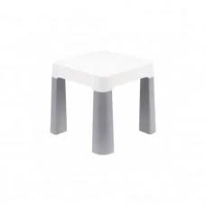 Дитячий табурет 0860TXK сіро-білий, до 75 кг 32 х 32 х 28 см