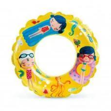 Дитячий надувний круг "Рибки" 59242(Yellow) жовтий 61 см Дитячий надувний круг "Рибки" 59242(Yellow) жовтий 61 см