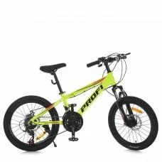 Велосипед підлітковий MTB2001-4, 20 дюймів, салатовий