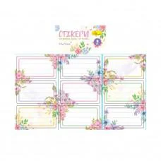 Набір стікерів для зошитів і книг НС-15-4, 9 штук 70х40 мм