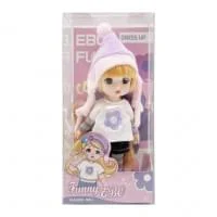 Лялька шарнірна для дівчаток Funny EBO DH2368B(Violet) 15 см