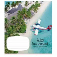 Тетрадь ученическая "Enjoy this moment" 012-2896L-4 в линию, 12 листов