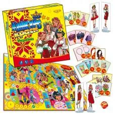 Настольная игра-бродилка "Конкурс красоты Украина" МКБ0156 кубик и фигурки учасниц