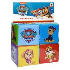 Дитячі м'які кубики "Щенячий патруль Команда" МС 090501-09, 4 штук