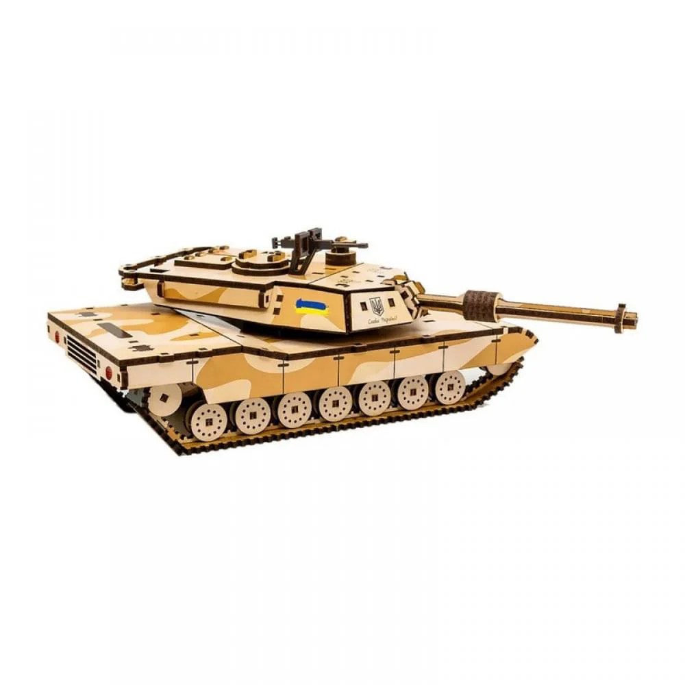 Дерев'яний 3D конструктор "Абрамс" Puz-00939, 187 деталей