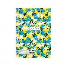 Блокнот "Ukraine" А5 АП-1901-4, 40 сторінок, пружина збоку