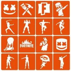 Набір трафаретів для біо-тату "Fortnite" Fortnite_simple-16