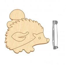 Заготовка брошки для розфарбовування "Їжачок" FDZB-094