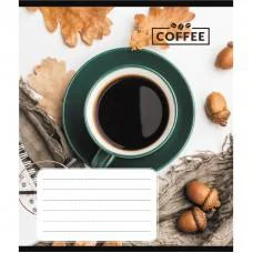 Зошит учнівський "Кавові зерна" 048-590111K-5 в клітинку, 48 аркушів