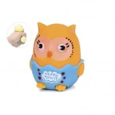 Іграшка сквіш антістресс "Совеня" MS 4141 розмір 7 см Помаранчевий