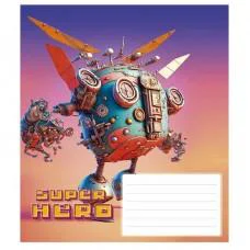 Тетради ученические "Super hero" 012-3298K-2 в клетку, 12 листов