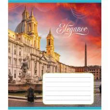 Зошит учнівський "Міста Європи" 024-550207K-5 в клітинку, 24 аркуші