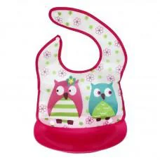 Детский слюнявчик Трактор MGZ-0602(Crimson Owl) со съемным карманом