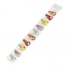 Затиск-хлопавка для волосся "Принцеси" 0109-100, 10 штук