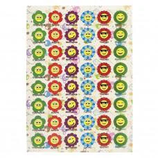 Оцінююча наклейка Квіти KT23082503, 1 лист, 48 наклейок