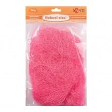 Декоративний наповнювач Сизаль 742785 натуральний, 30 грам, рожевий