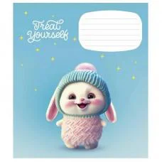 Тетради ученические "Cute little animals" 012-3333K-1 в клетку, 12 листов