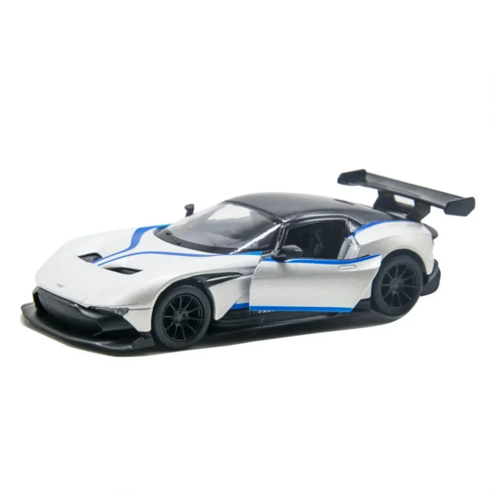 Колекційна іграшкова машинка Aston Martin Vulcan KT5407FW інерційна Білий Колекційна іграшкова машинка Aston Martin Vulcan KT5407FW інерційна Білий