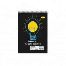 Блокнот "Ukrainians are always switched" А6 АП-1907-8, 40 аркушів, пружина зверху