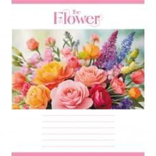 Зошит учнівський "Яскраві квіти" 018-540208L-2 у лінію, 18 аркушів (959054)