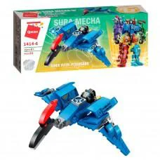 Детский Конструктор Qman 1414-1-6 трансформер (робот+динозавр) 93 дет Pterosaur