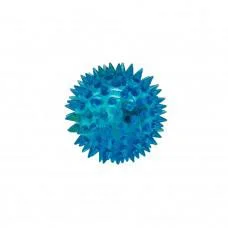 М'яч масажний MS 1137-1 6,5 см, пищалка, світлові ефекти Синій