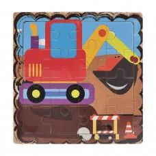 Дерев'яний пазл-вкладиш Екскаватор 73260-7, 16 деталей