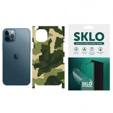 Защитная гидрогелевая пленка SKLO Back (тыл+грани) Camo для Apple iPhone 7 / 8 (4.7") Зеленый / Army Green