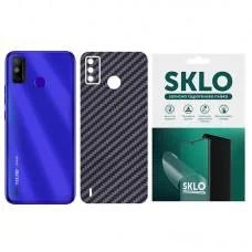 Захисна плівка SKLO Back (тил) Carbon для TECNO Spark 8 Чорний