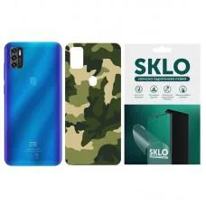 Захисна плівка SKLO Back (тил) Camo для ZTE Blade A5 (2020) Зелений / Army Green